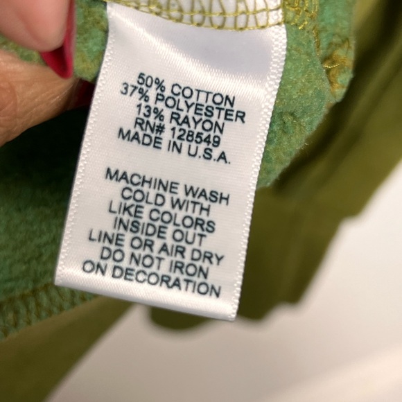 Aviator Nation Lighting Bolt Green Sweatshirt - Picture 6 of 6